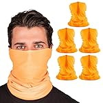 S A Company 5-Pack UV Face Shield | UV 30+ Multipurpose Neck Gaiter Balaclava for Adults