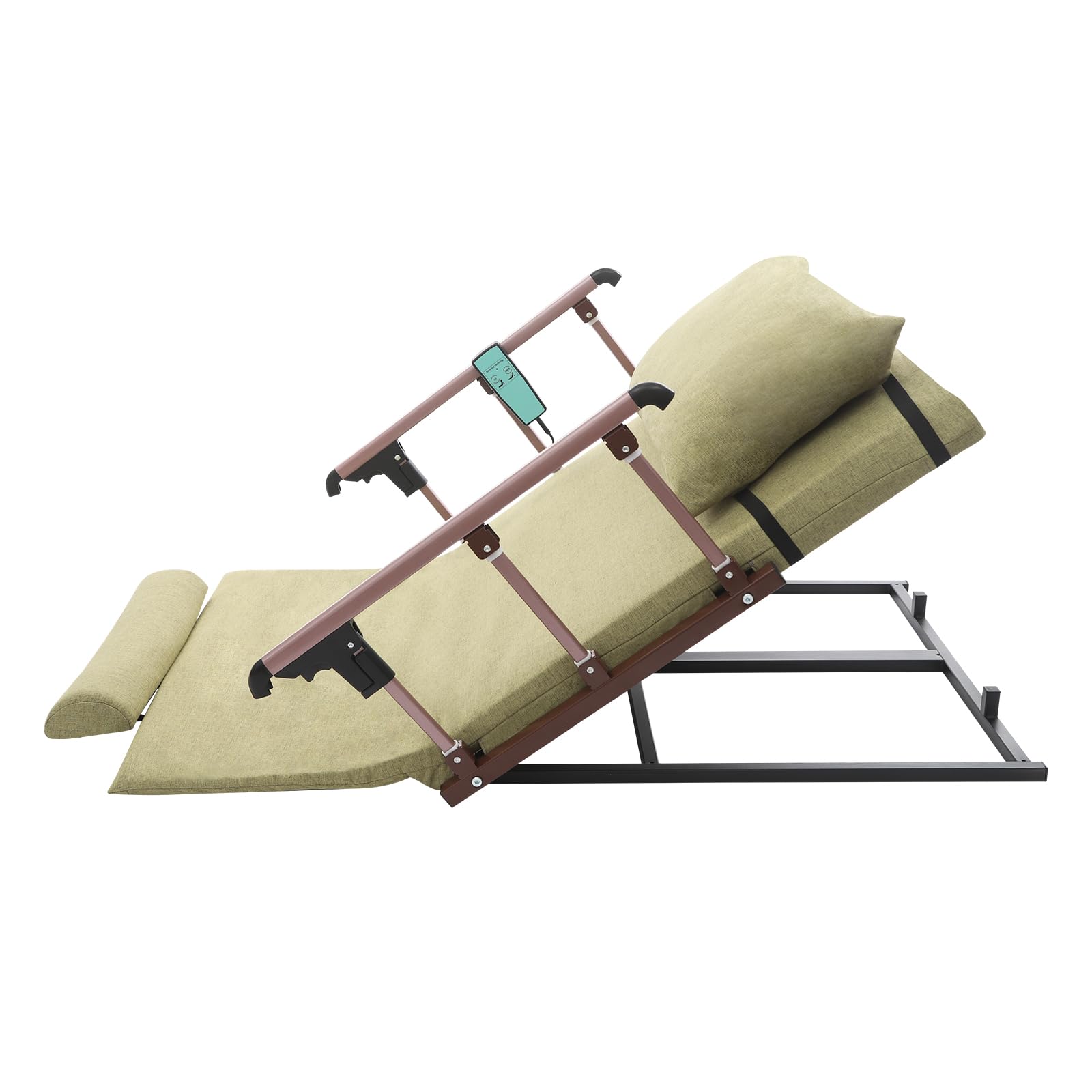 Respaldo de cama eléctrico ajustable, respaldo eléctrico elevable con función de elevación, ajuste de ángulo de 2 – 80°, capacidad de carga de 300 kg, respaldo eléctrico