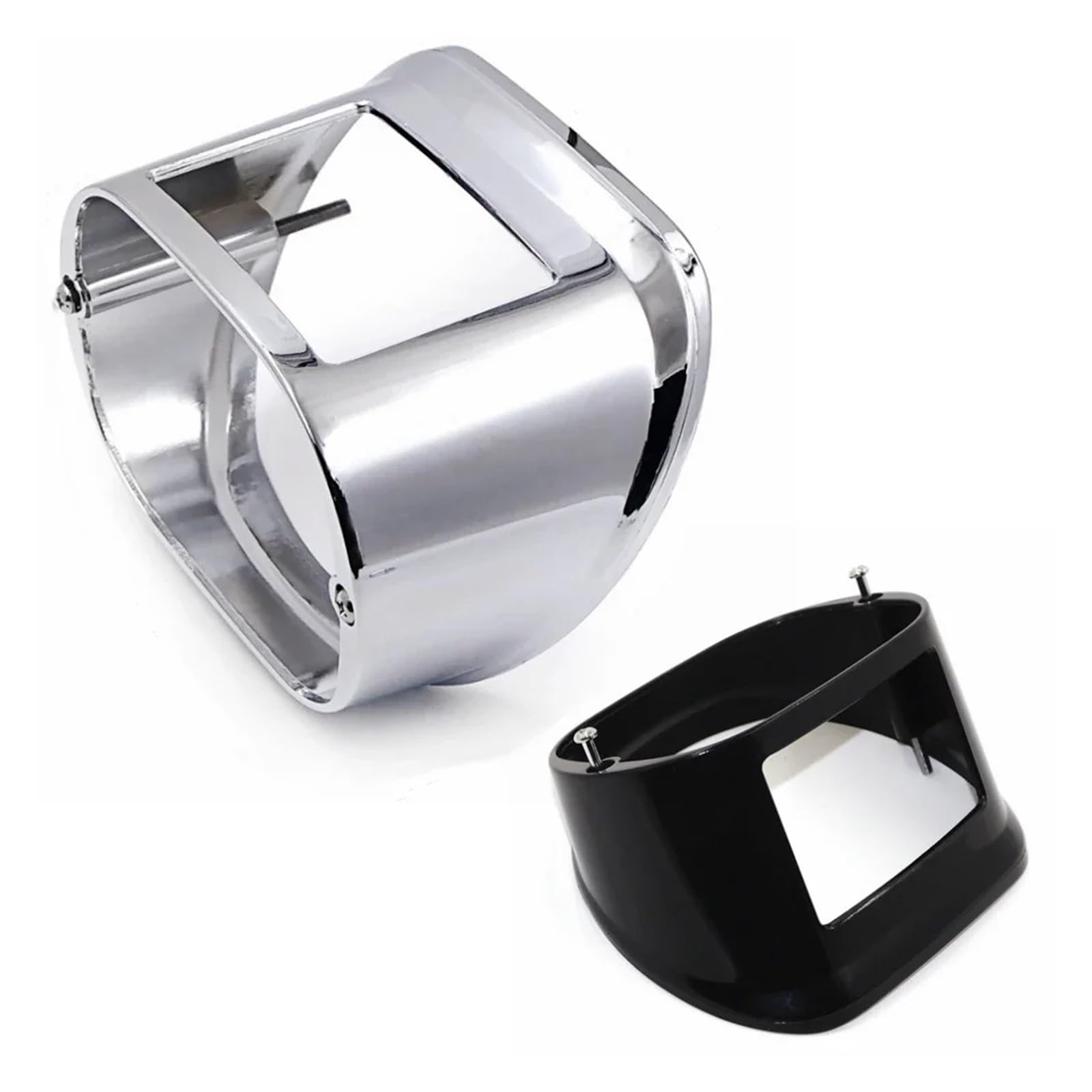Couvercle Collier De Feu Arrière Chromé Pour Harley - Compatible Touring, Dyna, Softail, XL - Plastique ABS