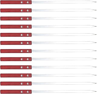 Metal Skewers for Kabobs, 12Pcs 16 Inch Stainless Steel Flat BBQ Kebab S...