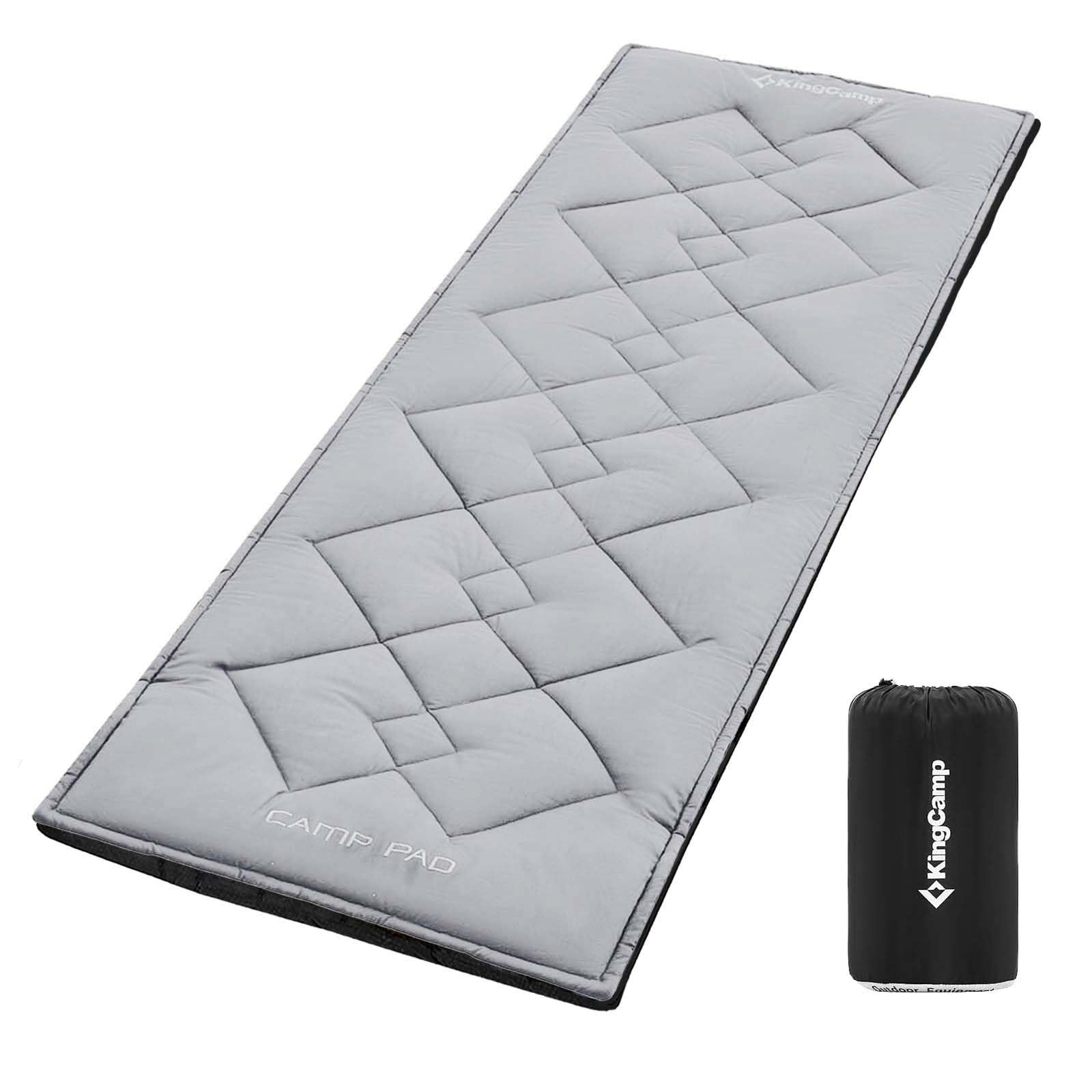 KingCamp Camping Bed Wide Size Folding Camping Beds for adults Heavy Duty Sturdy Camp Bed Camp Cot Portable with Side Pocket for Outdoor Travel Office