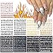 Kalolary 9 Fogli Fiamma Unghie Decalcomanie, Adesivi Fiamma per Nail Art Oro e Argento in Bianco e Nero Olografiche Adesivi Autoadesivi per Unghie Fai da Te Decorazione