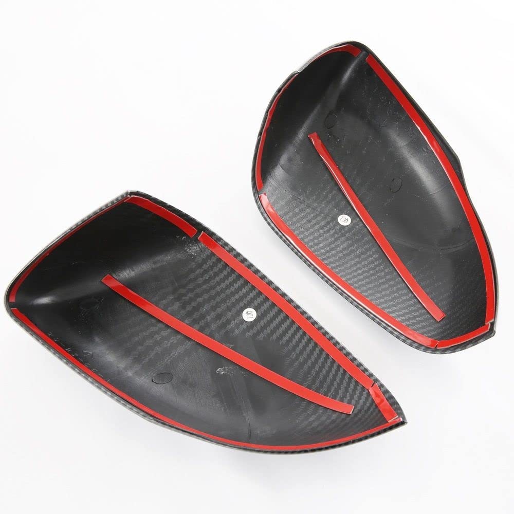 Side Door Rearview Mirror Cover Trims Exterior Accessories Car Sticker, for Kia, Carnival 2020 2021 2022 ABS Carbon Fiber Couvre-Rétroviseurs