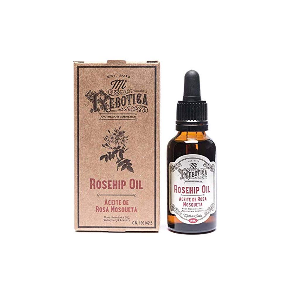 MI REBOTICA100% PURE ROSEHIP OIL 30 ml, 100% Pure Rosehip Seed Oil - Virgin First Cold Pressure