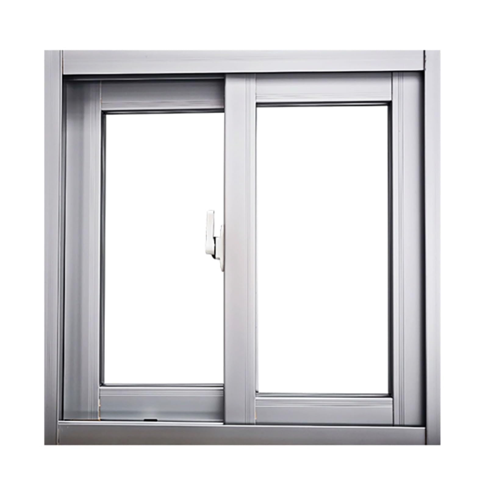 THNSAWX Basement Sliding Window, Basement Shed Window, Custom, Aluminum Frame, Tempered Glass, Easy Install, for Barns, Kitchen, Bathroom(Silver,50x50cm/W19.6xH19.6in)