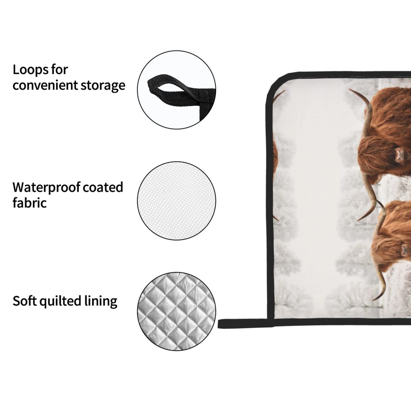 Hitzebeständige Topflappen 2er-Set - Schottland Flagge Design Bis 170°C