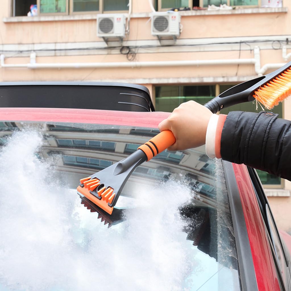 Rascador de Hielo Coche para Caliber 2005-2011, Mango ergonómico de Espuma, Cepillo Desmontable Coche Accesorios,Red