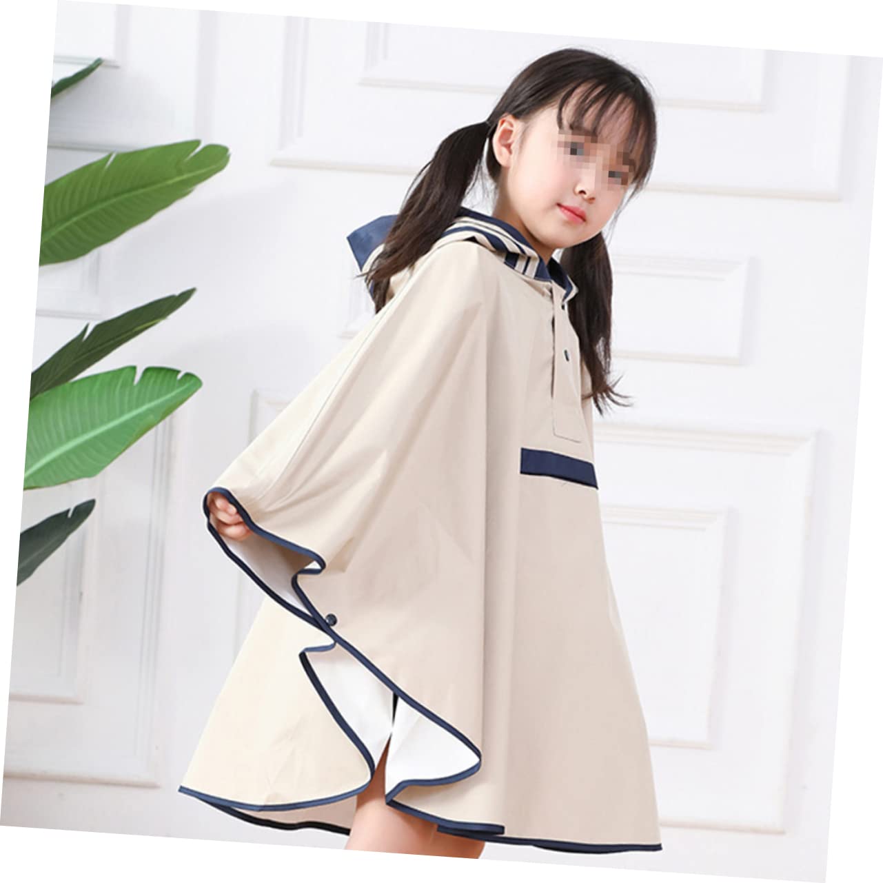 Healvian Impermeabile Per Impermeabile Per Ragazzi Impermeabile Per Ragazzi Impermeabile Con Cappuccio Poncho Impermeabile Antipioggia Blu Navy