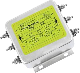 Three-Phase and Three-Line Bipolar Enhanced Anti-Interference EMI Filter 380VAC CW12B-10A/20A/30A/40A/50A/60A-S Power Filter(50A)