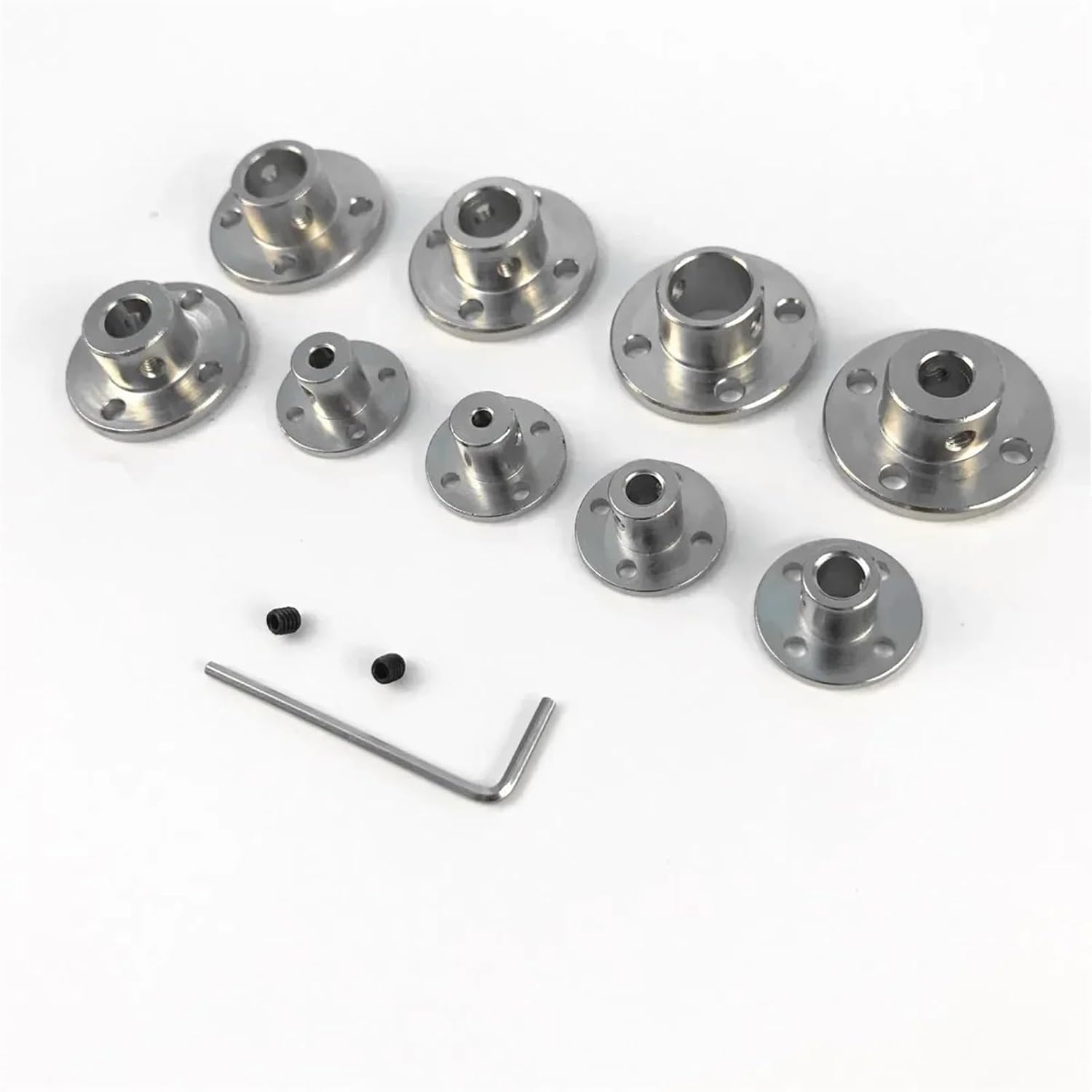 2mm/3mm/3.17mm/4mm/5mm/6mm/6.35mm/7mm/8mm/10mm/11mm/12mm/14mm Rigid Flange Coupling Motor Guide Shaft Coupler Support Connector 1Pcs(1pcs 14mm)