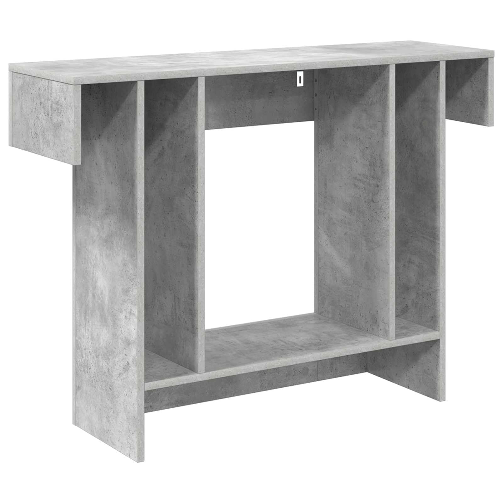 Générique Tavolo consolle grigio cemento 101 x 30 x 74 cm | Design minimalista, scaffalatura, costruzione robusta, per ingresso soggiorno sala da pranzo