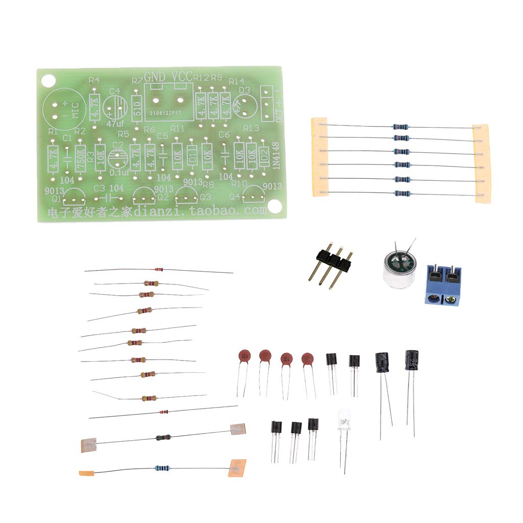 atorse diy electronic kit - green sound activated hand clap latch switch led suite