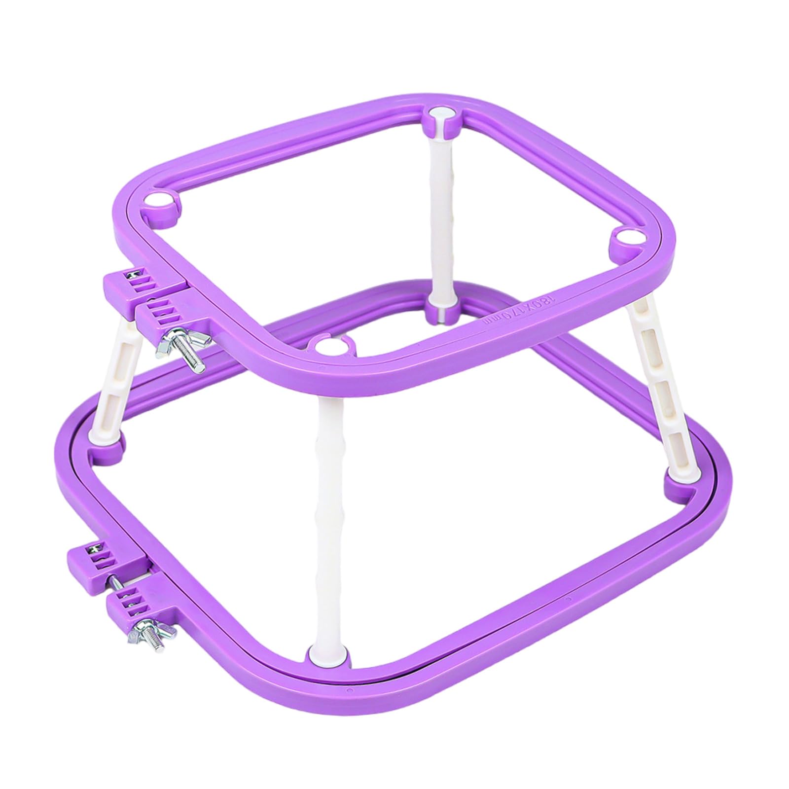 Buxuaaaa Embroidery Frame Crosses Stitching Hoop Adjustable Embroidery Hoop Double Layer Crosses Stitching Frame for Sewing