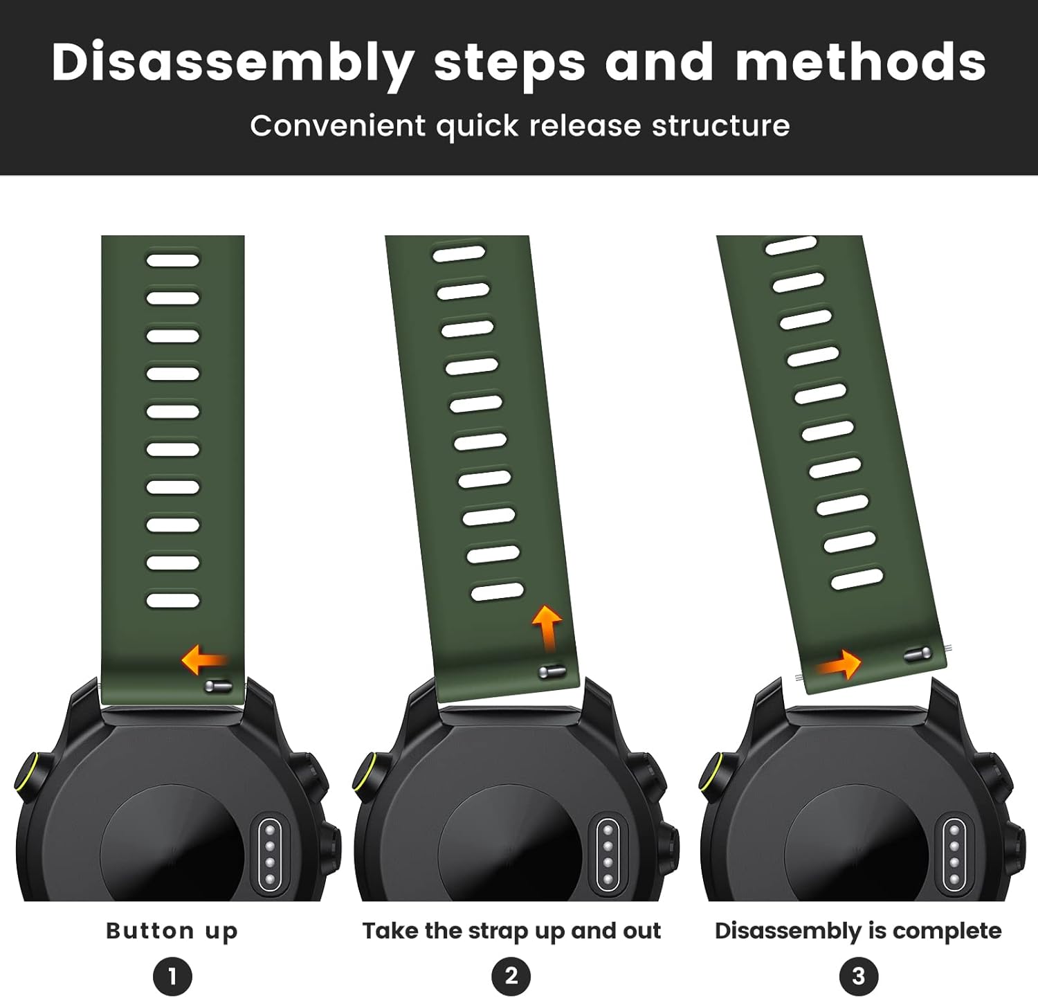 20mm Watch Band for Garmin Venu/Venu Sq 2/Venu 2 Plus/Vivoactive 3/5, Soft Silicone Sport Watch Band for Galaxy Watch 7/Galaxy Watch 6/Galaxy Watch 4 40mm 44mm, for Garmin Forerunner 645/245