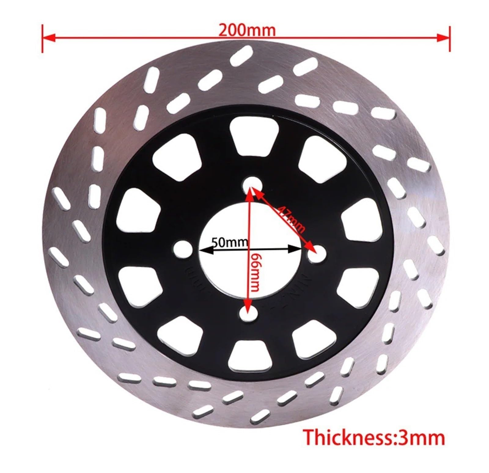 Dischi freni per moto Per ATV 200mm Freno A Disco Rotore Per 50cc/70cc/90cc/110cc/125cc/250cc Per GY6 Scooter Dirt Pit Bike