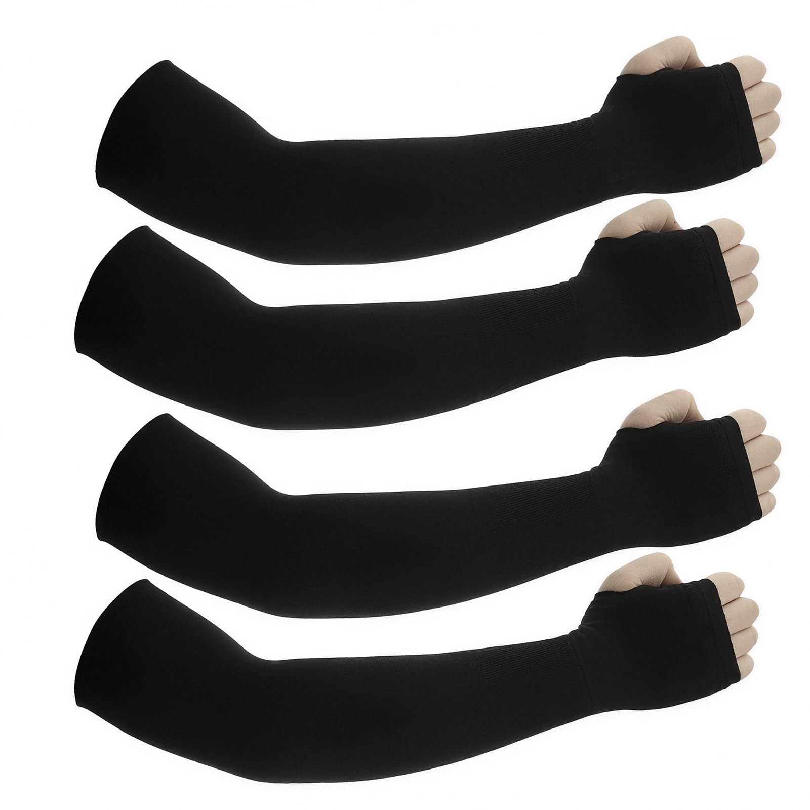 Sun Protection Arm Sleeves With Thumb Holes for Men Women,Cooling Compression UV Arm Cover,Outdoor Sports Sleeve Arm