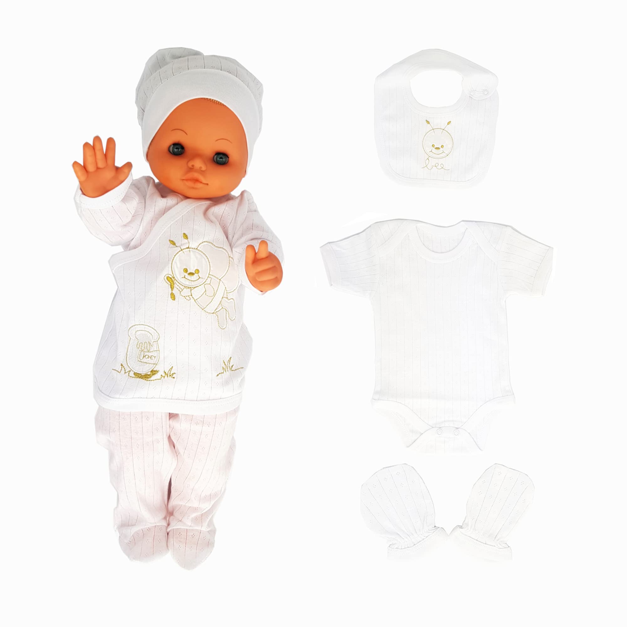 Blue Eyes Juego de toallas de baño para recién nacidos, 100 % algodón natural, equipamiento inicial, unisex, juego de regalo, toalla de baño para bebés de 0 a 4 meses, con etiqueta de regalo (juego de