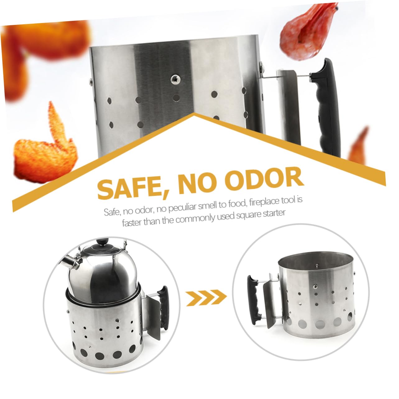 YARNOW Secchio per Accenditore per Barattolo per Accenditore Forniture per Barbecue Esterno