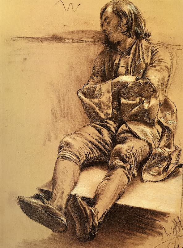 Affiche Toile Schlafender Adolph Von Menzel pour une Ambiance Apaisante de Chambre ou Salon