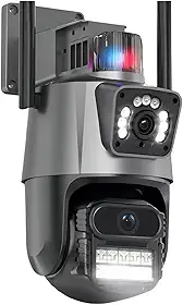 JL PROTEC Câmera de Segurança,Wifi 1080p 360° Full Hd Prova D'áGua Infravermelho Ip Wifi Lente Dupla 6mp (V3-C404-1-WIFI)