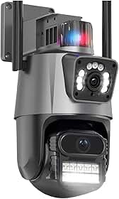 JL PROTEC Câmera de Segurança,Wifi 1080p 360° Full Hd Prova D'áGua Infravermelho Ip Wifi Lente Dupla 6mp (V3-C404-1-WIFI)