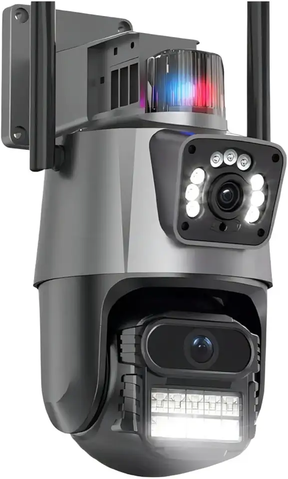 JL PROTEC Câmera de Segurança,Wifi 1080p 360° Full Hd Prova D'áGua Infravermelho Ip Wifi Lente Dupla 6mp (V3-C404-1-WIFI)