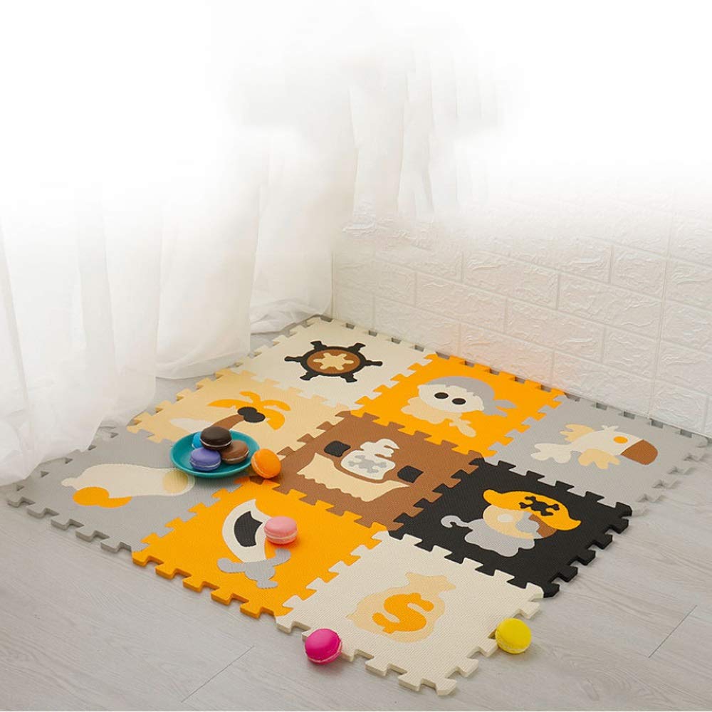 HSLJ1 Letters Pattern Multi-coloured Soft EVA Foam Jigsaw Play Mat Alphabet Floor Pad for Kids Play Room Soft Puzzle Play Carpet for Kids Baby Crawling and Playing Each Tile Measures 30cm X 30cm X 1cm