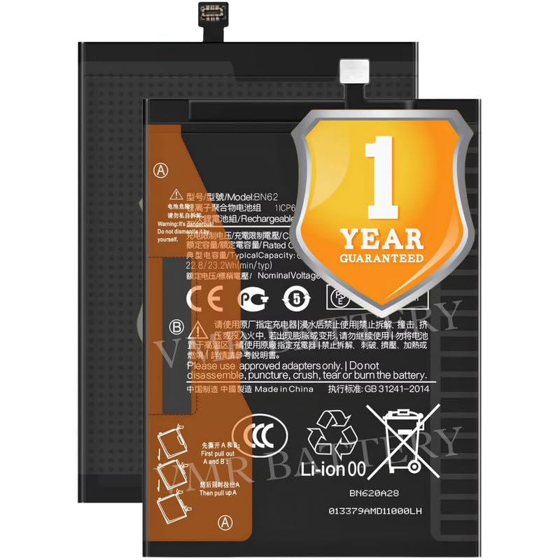 Image of Original BN62 Battery Compatible for Xiaomi Poco M3 (2010J19CG, M2010J19CI) - (6000mAh) - 1 Year Warranty K7