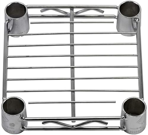 Miniatura 3 de Shelving Inc. Estantería de alambre cromado de 8 pulgadas de profundidad x 8 pulgadas de ancho con estantes de 3 niveles, capacidad de peso de 800