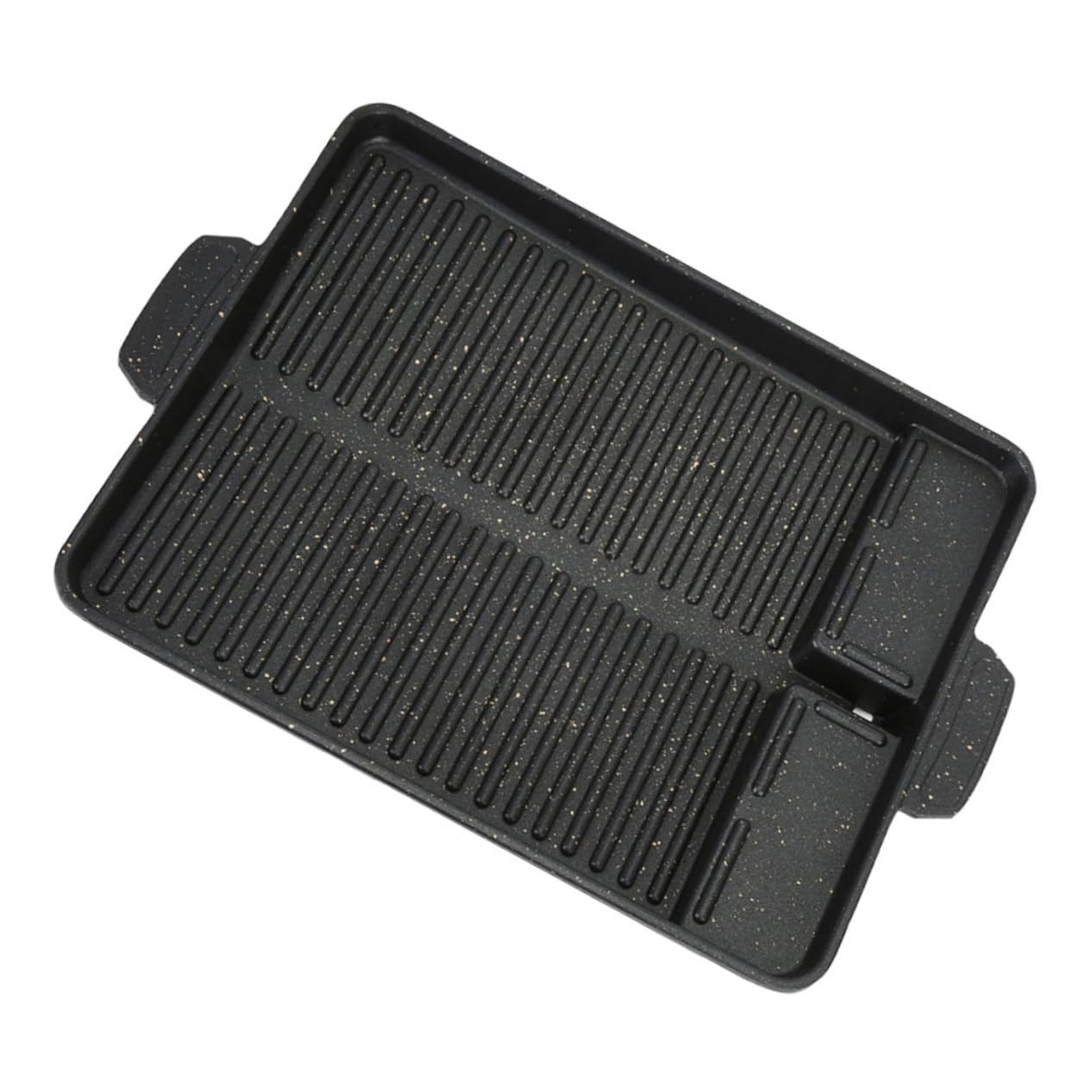 Zerodeko Teglia da Forno Rettangolare in Alluminio Nero Antiadherente Resistente al Calore per Barbecue all Aperto e Campeggio Alta Durabilità