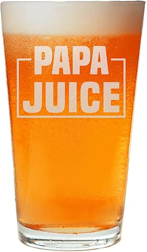 Papa Juice Beer Pint - Divertido regalo de cumpleaños para el día del padre para papá y abuelo