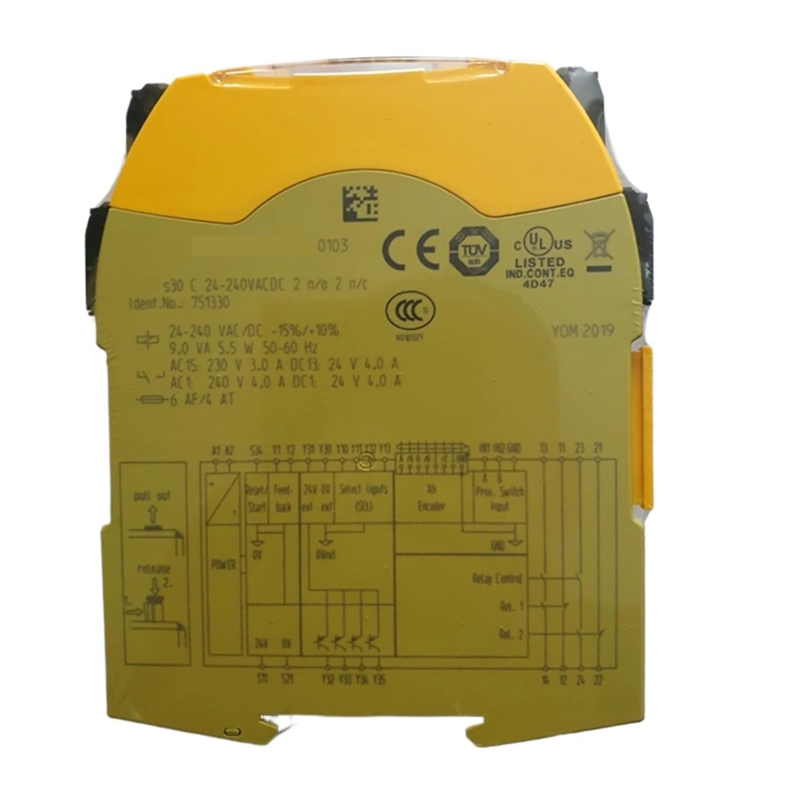 ZVQYSGIW S30 C 24-240VACDC 2n/o 2n/c 751330 Relay Control Module