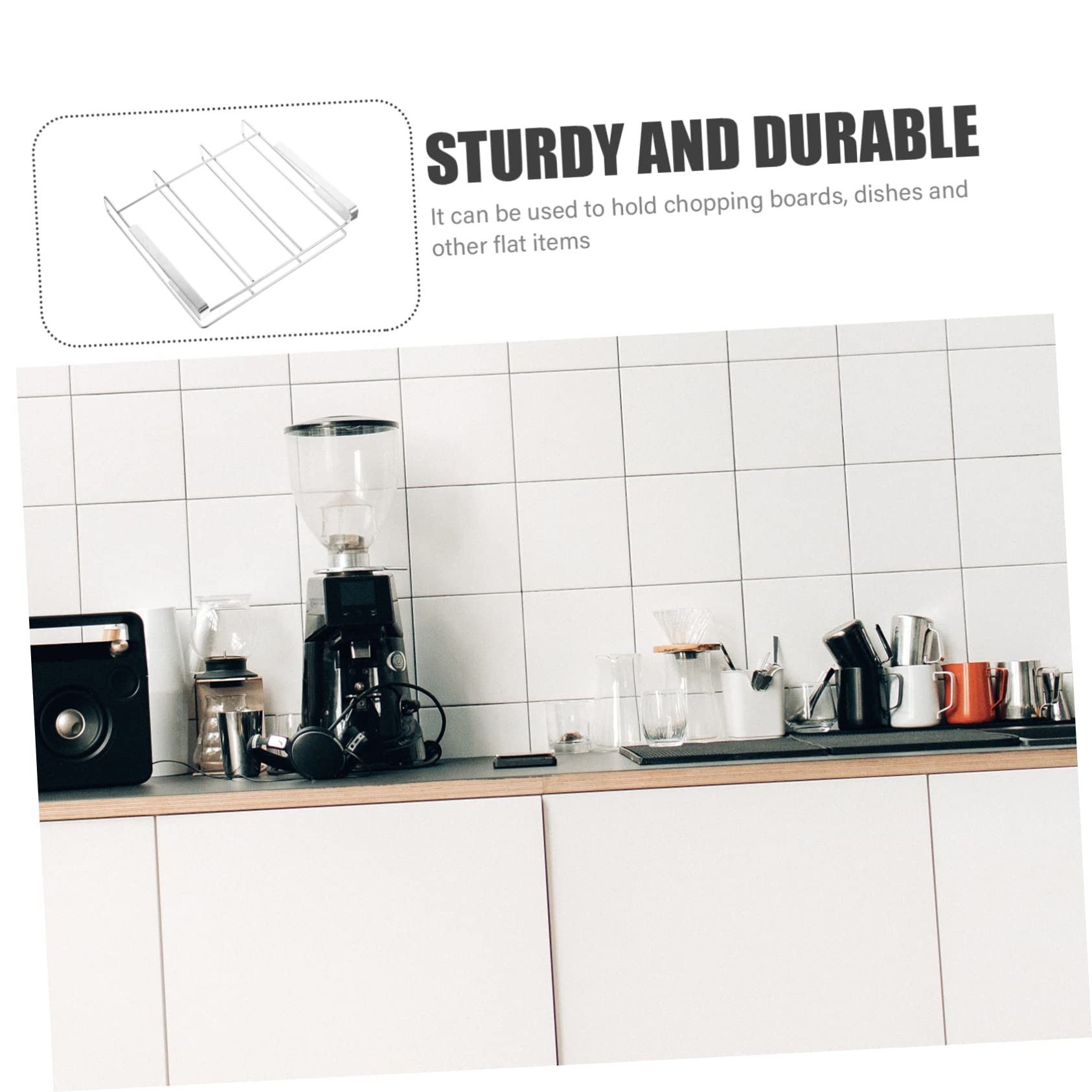 Organisateur De Cuisine IMIKEYA – Support Pour Couvercles De Casseroles Et Planches à Découper Avec Bac D’Égouttement - 12