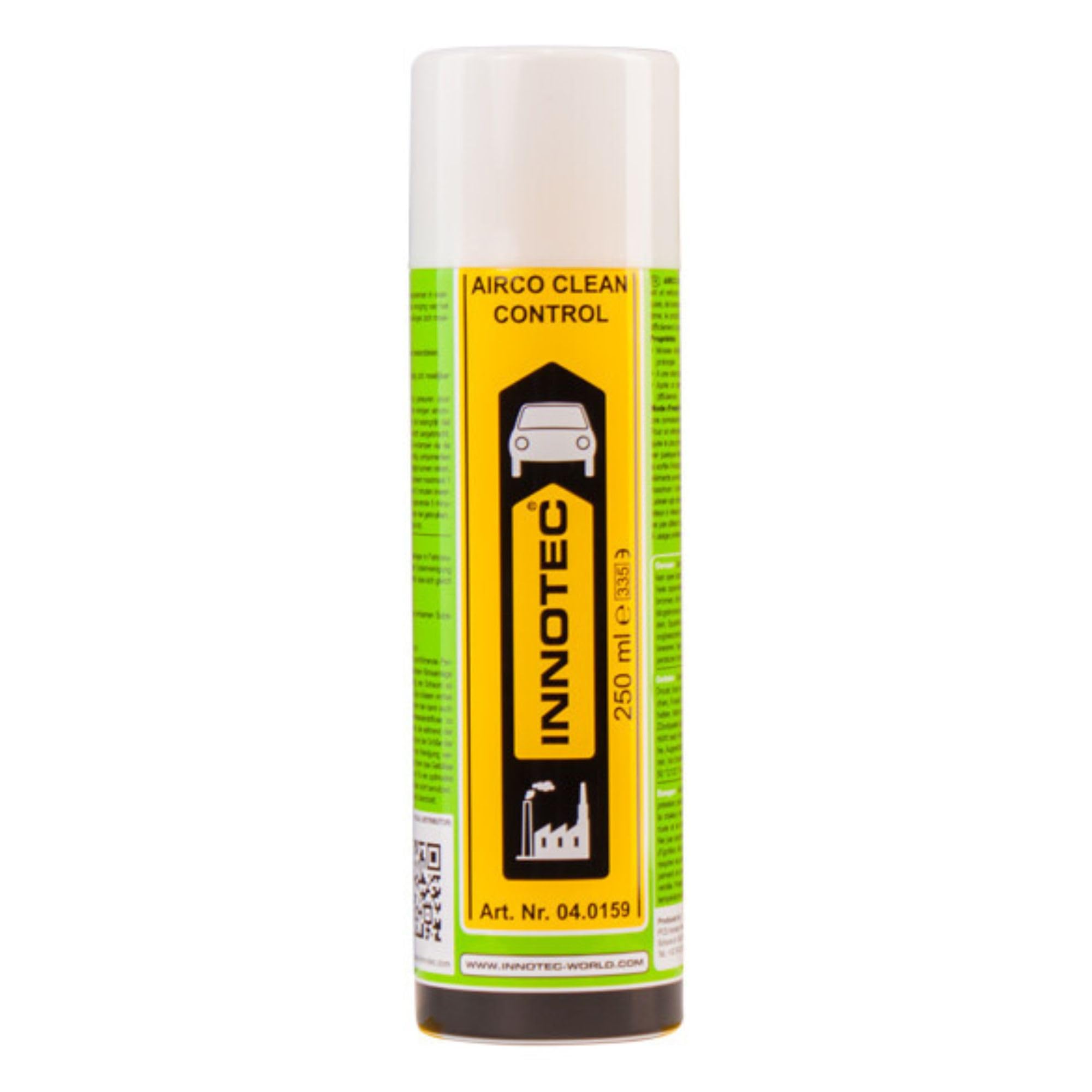 INNOTEC Airco Clean Control 250 ml – Detergente per condizionatori d'aria e vie d'aria – rimuove sporco, batteri e odori sgradevoli – ideale per auto, abitazioni e uffici – facile applicazione senza