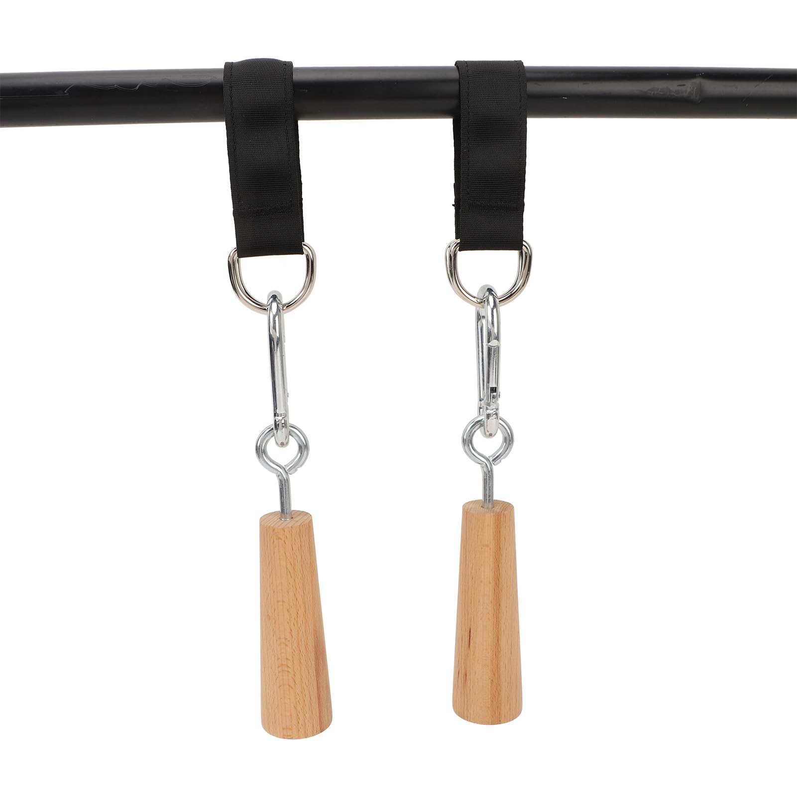 RiToEasysports Klimmzuggriffe aus Holz, Handgriffe, Krafttrainer, Trainingsgerät, Klimmzug-Fitnesszubehör für Bouldern, Kettlebells, Training