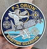 Lockheed Martin P-3 Orion Maritime Guardian, 3.5 inch, Hook and Loop PVC Patch