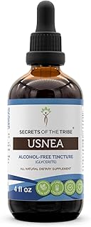 Secrets of the Tribe Usnea Tincture Alcohol-Free Extract, Usnea Dried Lichen 4 oz