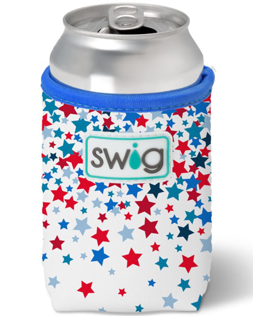 Swig Life Standard Can Coolie, 12oz Can Holder, Neoprene Insulated Cooler with Pocket, Covers for Standard 12 oz Beer Bottles, Beach Accessories for
