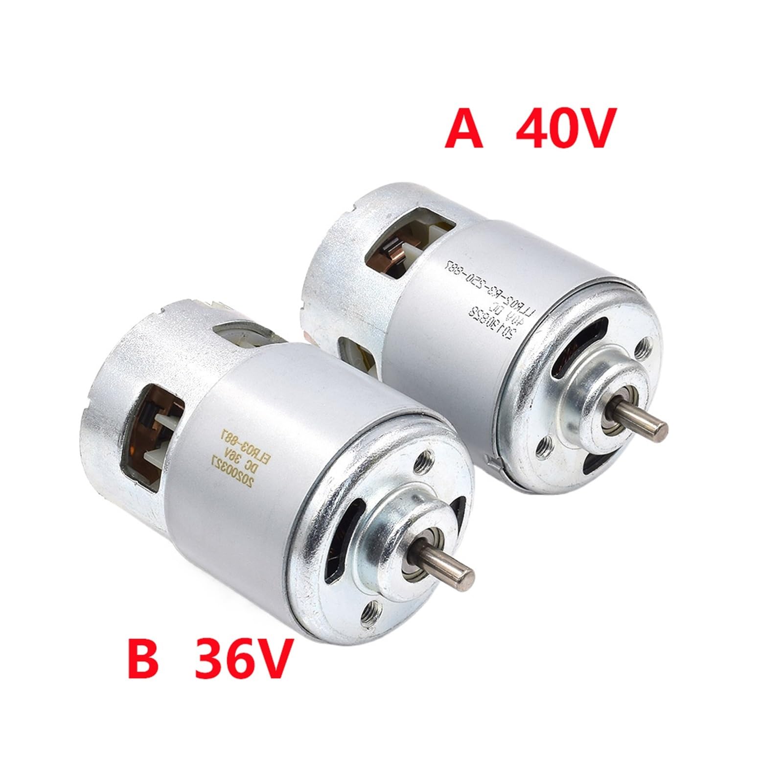 Micro 48mm RS-887 Gleichstrommotor 24V-40V 36V Hochleistungs-Kugellagermotor Mit Großem Drehmoment For Elektrowerkzeuge Bohrer Säge Rasenmäher(B Motor 36V)