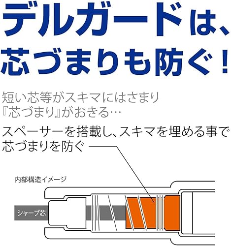 Miniatura 7 de Zebra Lápiz mecánico, Del Guard, 0.028 in, Azul (P-MAB85-BL)