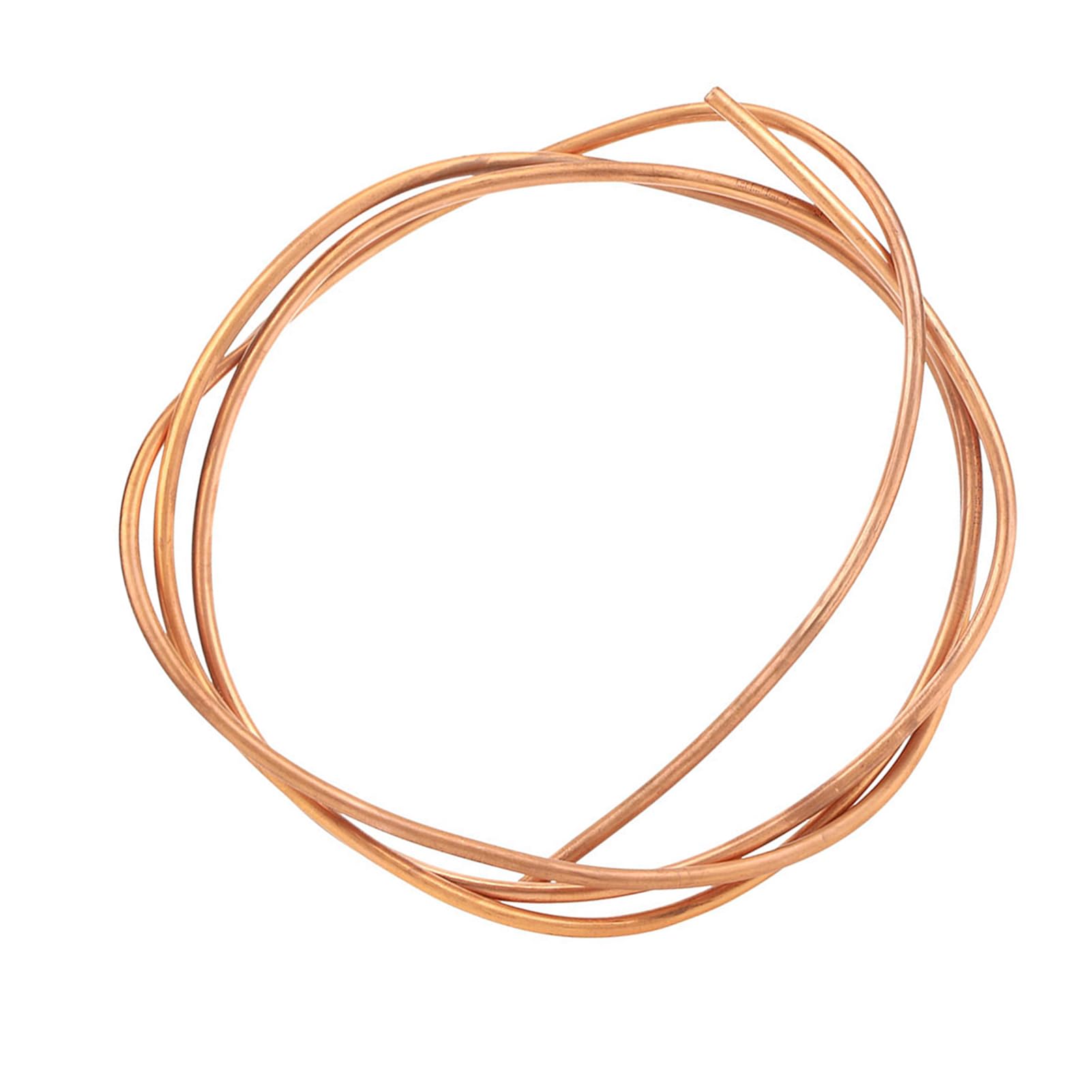 Tuyau de Bobine Souple de Tube de cuivre de 2 m, Tube de Bobine Souple de réfrigération de diamètre extérieur 6 mm mm, pour réfrigérateur de climatiseur, etc.