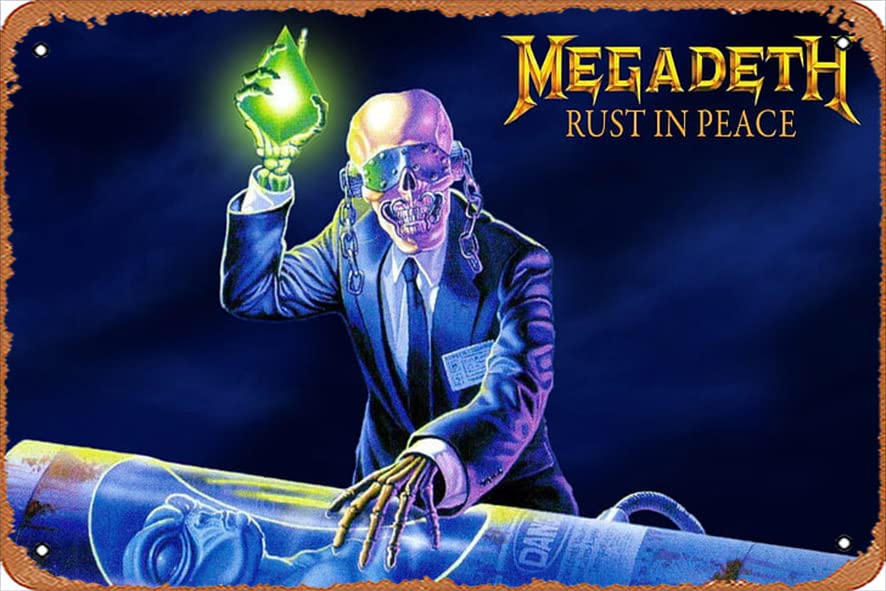 Amazon.com: Megadeth Rust in Peace album cover, Vic Rattlehead