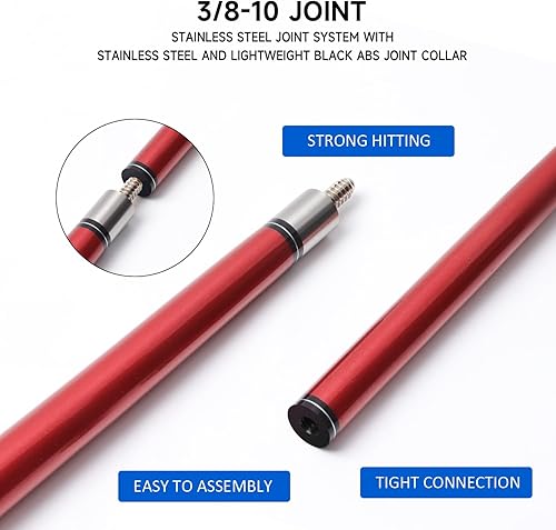 Miniatura 3 de GSE - Tacos de billar compuesto de fibra de vidrio de 58 pulgadas, 2 piezas (varios colores disponibles, peso de 18 onzas, 19 onzas, 20 onzas, 21