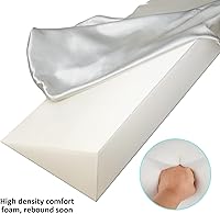 Vista 3 de Almohada de cuña para cabecero de cama, relleno de huecos de grietas, colchón de cuña (azul marino, almohada King)