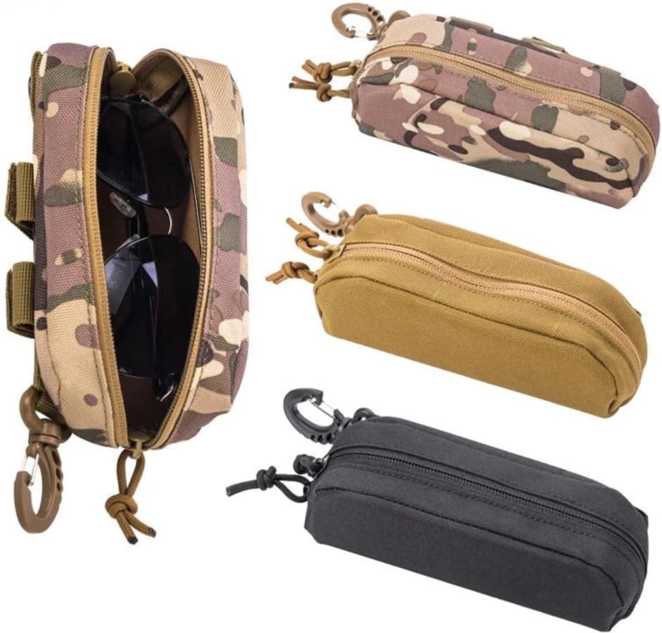 Tactical MOLLE Glasses Case Shockproof Protective Box Portable Eyeglasses Cases Eyewear With Belt Clip - Image 6
