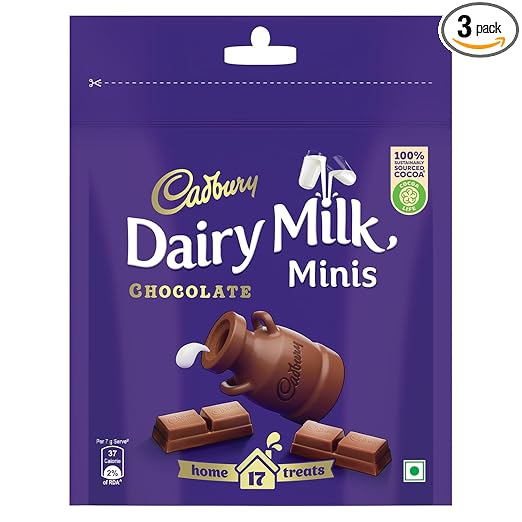 Cadbury Dairy Milk Chocolate Home Treats, 119 g - Pack of 3