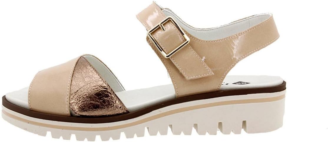 PieSanto Woman Comfort Leather Shoes 1778 Removable Insole Sandal Wide