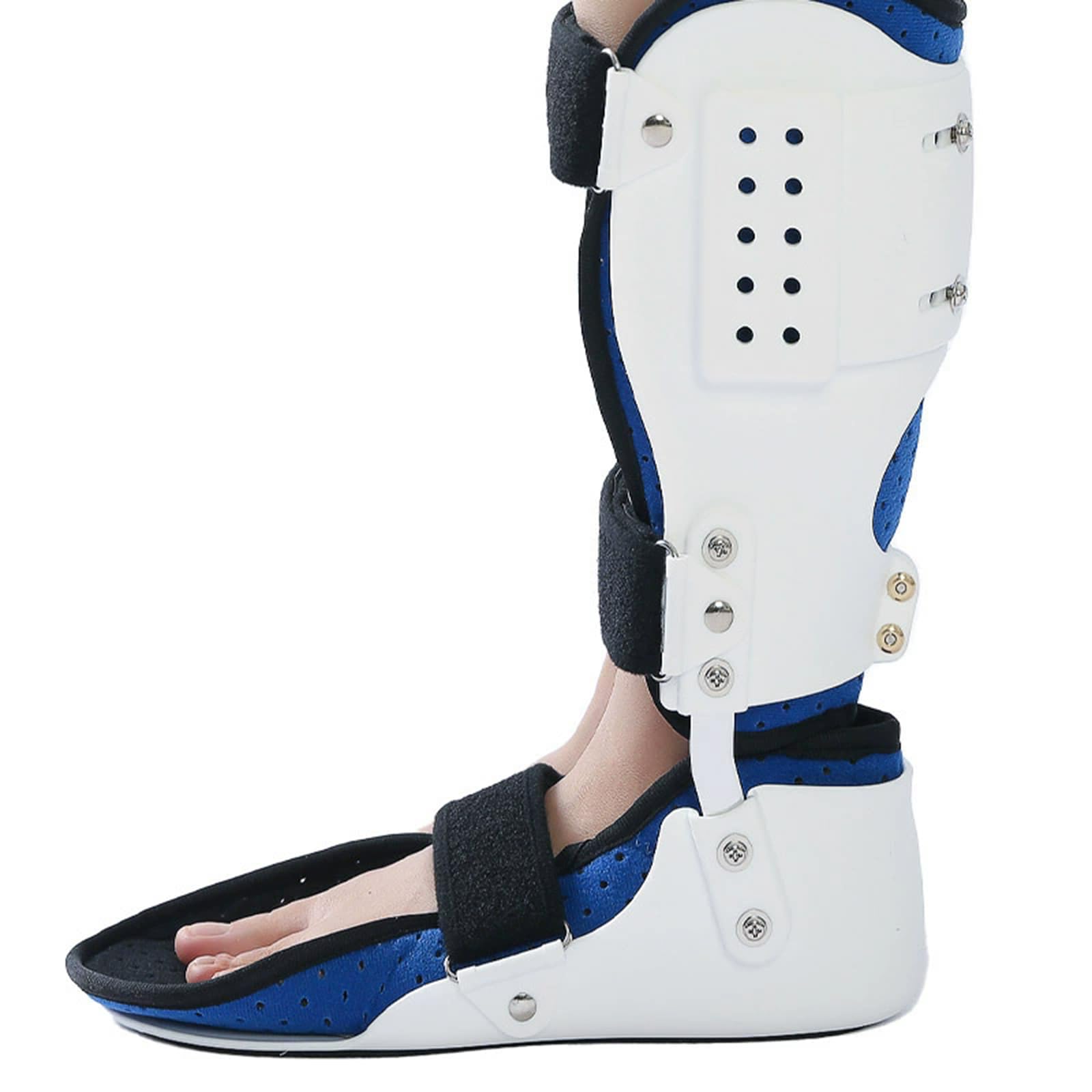 Férula De Soporte para Órtesis De Tobillo, Protector De Pierna, Inmovilizador De Tobillo, Tobillera con Bisagra para Soporte De Tobillo Y Pie, Izquierda, L