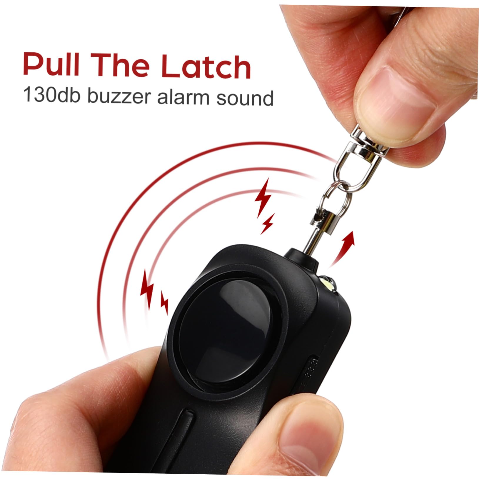 Llavero con Luz LED De Seguridad Y Alarma De Emergencia Personal con Sonido