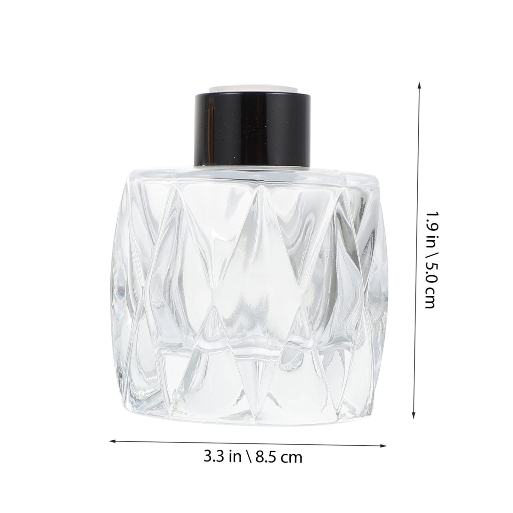 MAGICLULU 2 Sätze Aromatherapieflasche Aus Glas Schreibtischdeko Hochzeitsdeko Schwarze Diffusorflasche Sirup Auto Diffusor-aromatherapie-Glas Transparente Diffusorflasche Golden 4 Stück * 2
